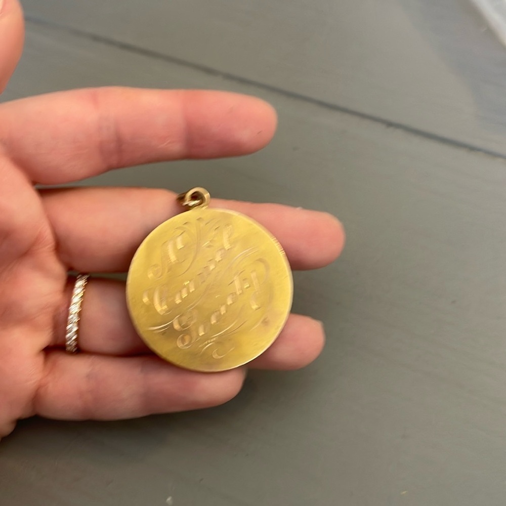 Large gold filled pendant